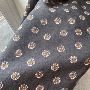 Loft Floral Midi Skirt w/ Belt